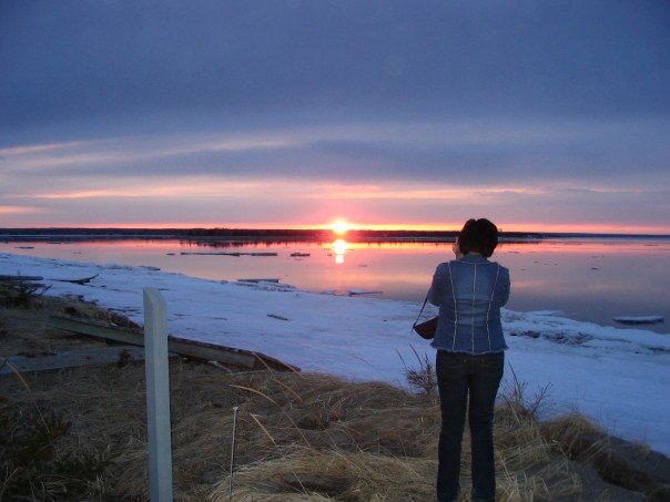 A gorgeous sunset near Bathurst, New Brunswick